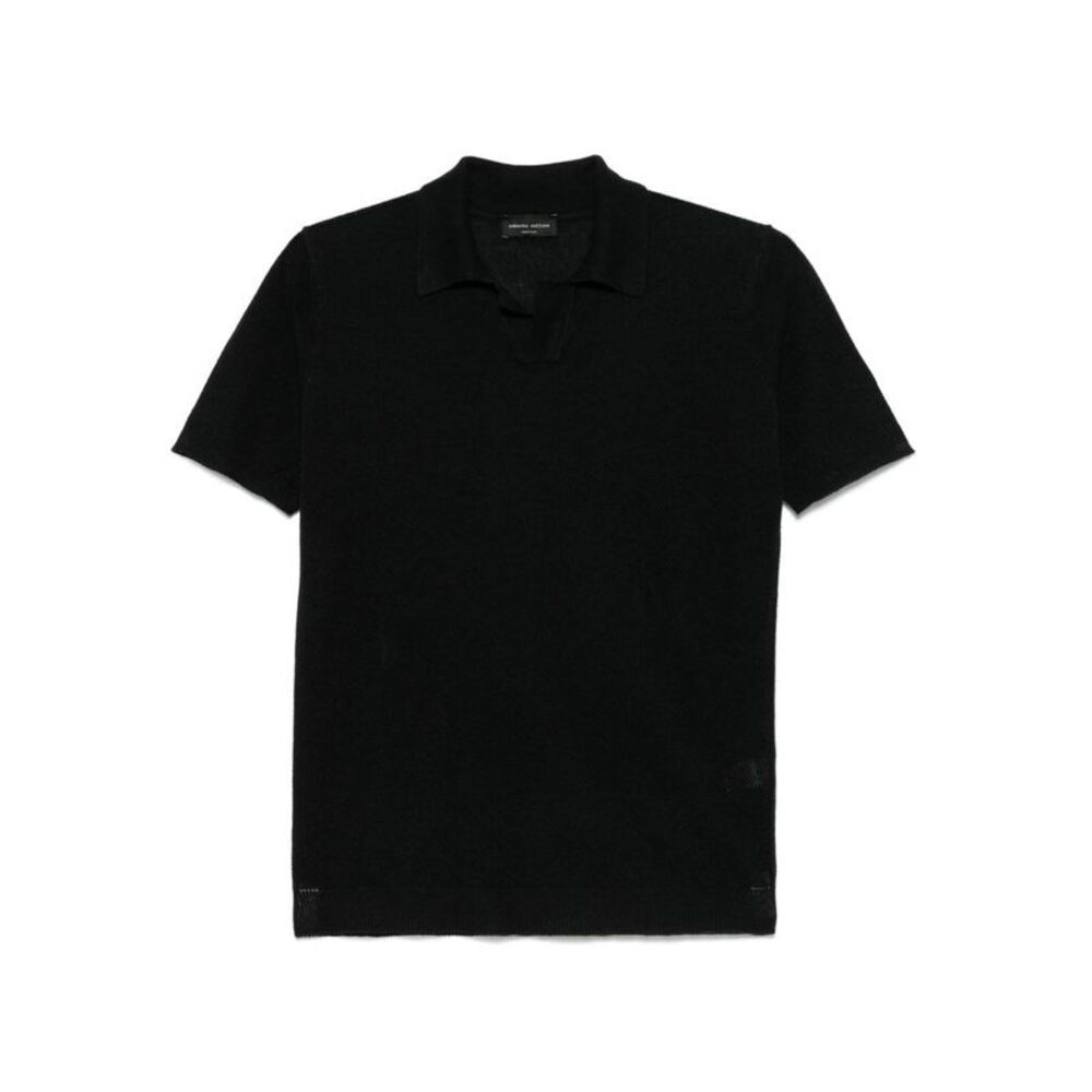 Roberto Collina Men Linen Polo Shirt